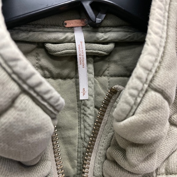 Free people quilted dolman knit jacket moss green - Picture 4 of 9